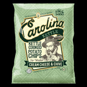 Carolina Kettle Sir Walter Cream Cheese and Chive Chips Case (14 Bags)