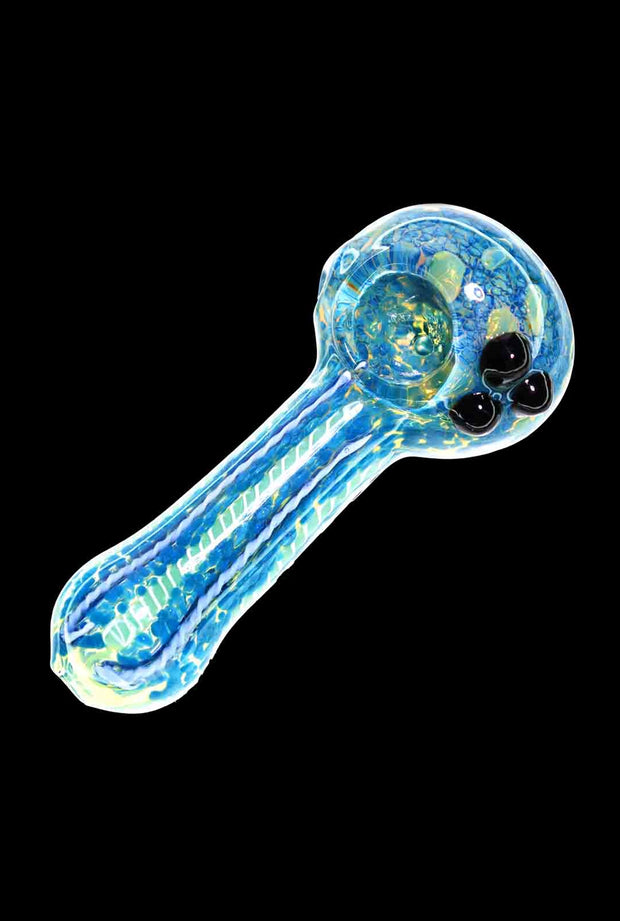 Valiant Fancy Multi-Colour Striped Glass Spoon Pipe - 5 in.