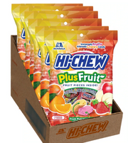 Hi-Chew Plus Fruit Chewy Candy - 6 Pack