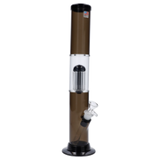 JM Plastics Straight Tube with Glass Perc Acrylic Water Pipe