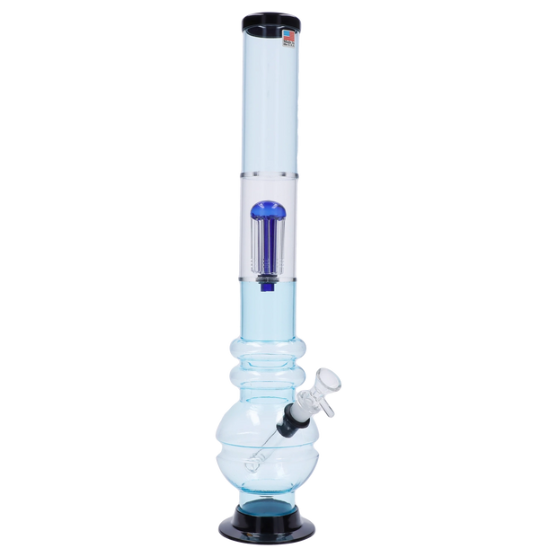 JM Plastics Bubble Base with Glass Perc Acrylic Water Pipe