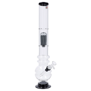 JM Plastics Bubble Base with Glass Perc Acrylic Water Pipe