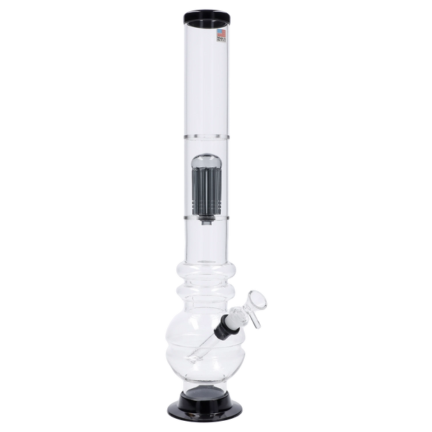 JM Plastics Bubble Base with Glass Perc Acrylic Water Pipe