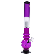 JM Plastics Bubble Base with Glass Perc Acrylic Water Pipe