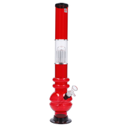 JM Plastics Bubble Base with Glass Perc Acrylic Water Pipe