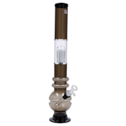 JM Plastics Bubble Base with Glass Perc Acrylic Water Pipe