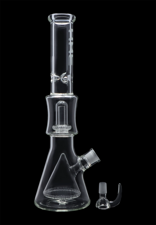 Hue - Pyramid Water Pipe Clear - 16.25"