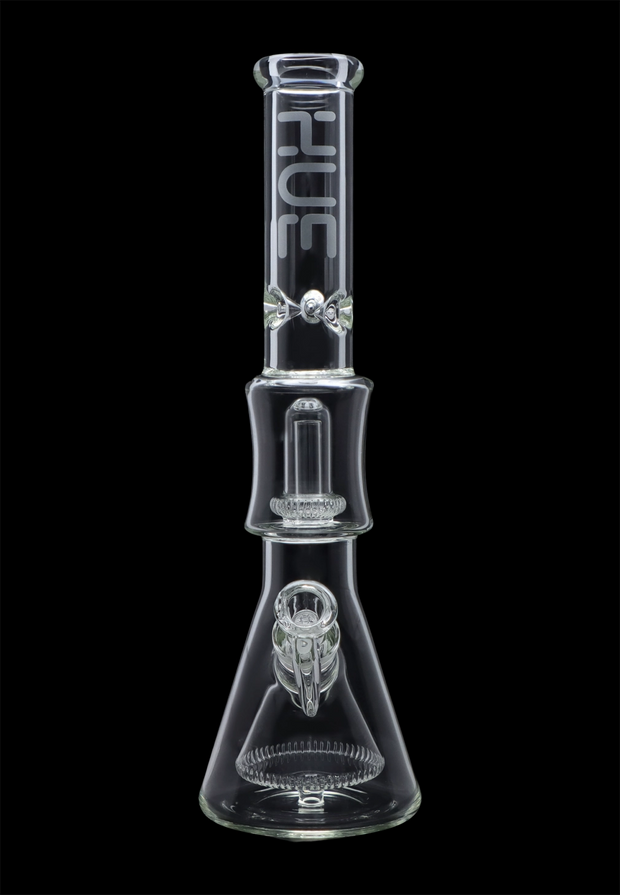 Hue - Pyramid Water Pipe Clear - 16.25"