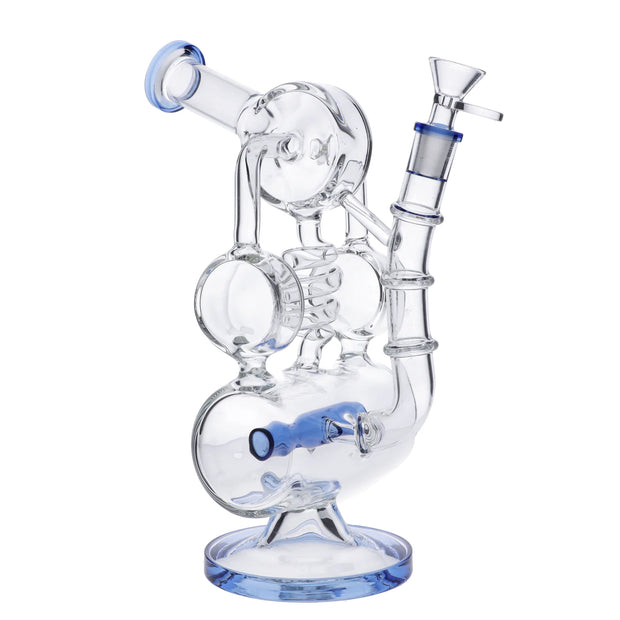 Water Pipe w/Bowl &Quartz-Blue(RCL-L-L03B)