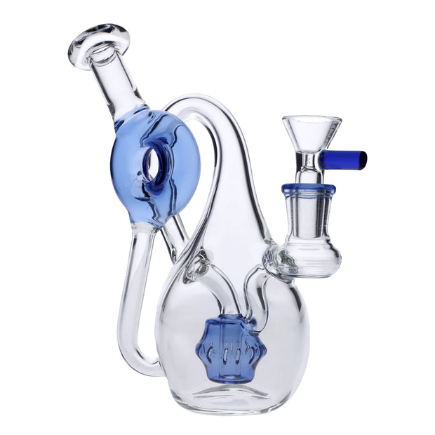 Water Pipe Mini-Milky Blue-7 in(RCL-S-011B)