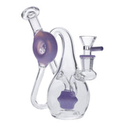 7" Milky Purple Mini Recycler Water Pipe