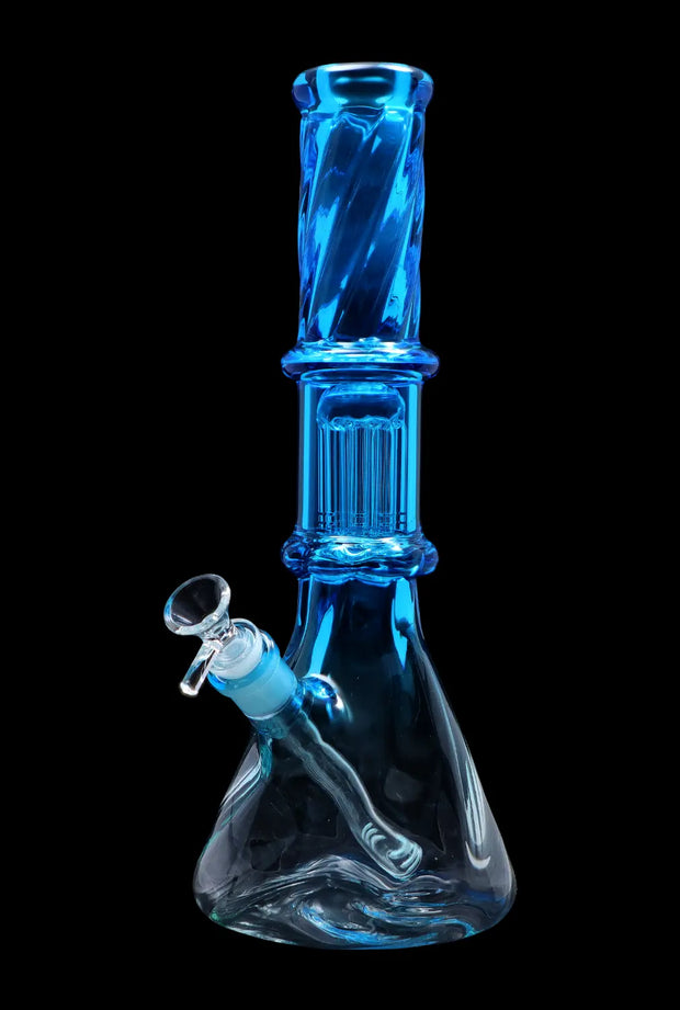 Valiant Twisted Neon Beaker with Tree Perc