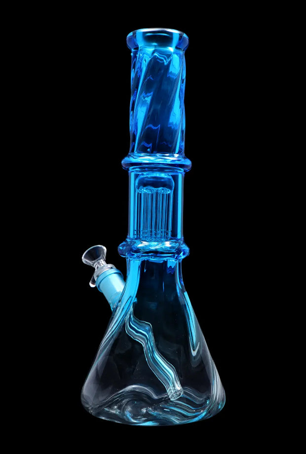Valiant Twisted Neon Beaker with Tree Perc