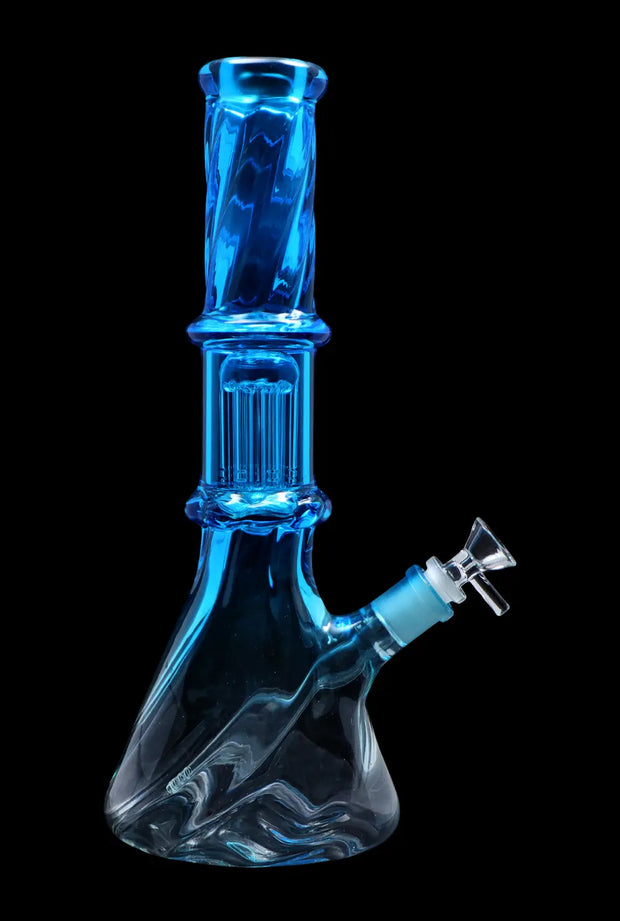 Valiant Twisted Neon Beaker with Tree Perc