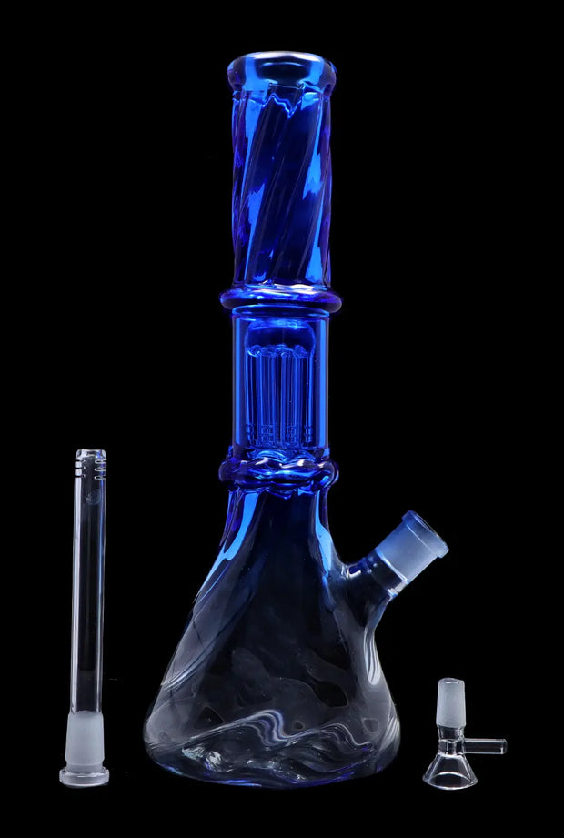 Valiant Twisted Neon Beaker with Tree Perc