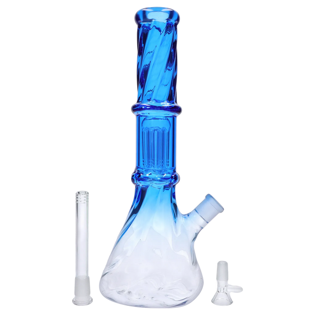 Valiant Twisted Neon Beaker with Tree Perc
