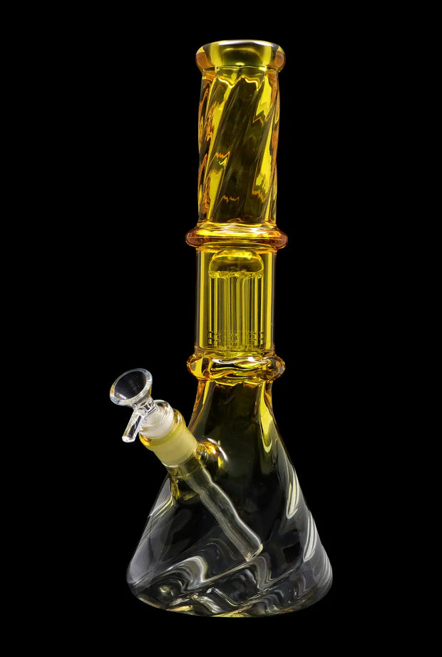 Valiant Twisted Neon Beaker with Tree Perc