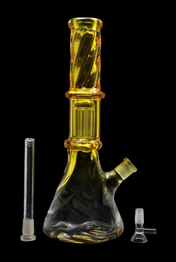 Valiant Twisted Neon Beaker with Tree Perc