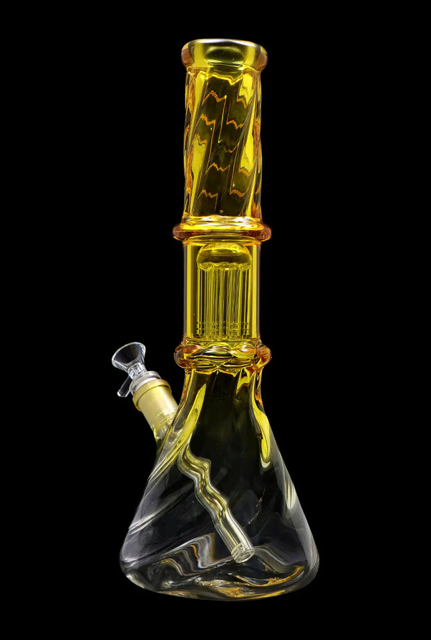 Valiant Twisted Neon Beaker with Tree Perc