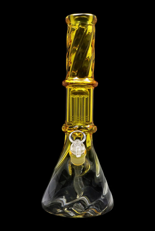Valiant Twisted Neon Beaker with Tree Perc