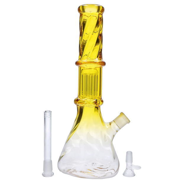 Valiant Twisted Neon Beaker with Tree Perc
