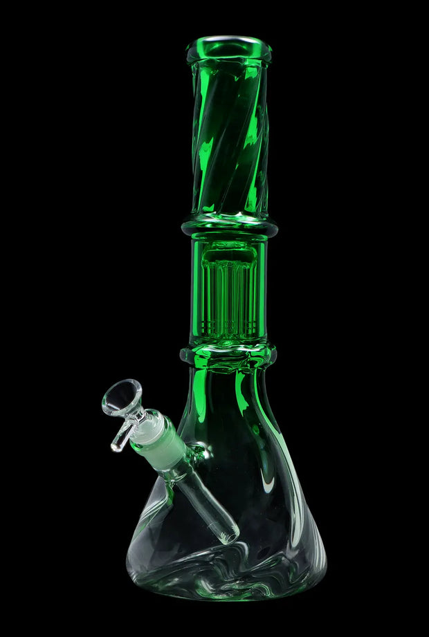 Valiant Twisted Neon Beaker with Tree Perc