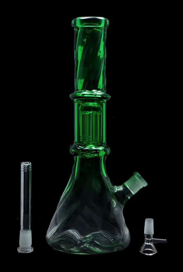 Valiant Twisted Neon Beaker with Tree Perc