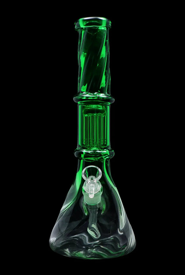 Valiant Twisted Neon Beaker with Tree Perc