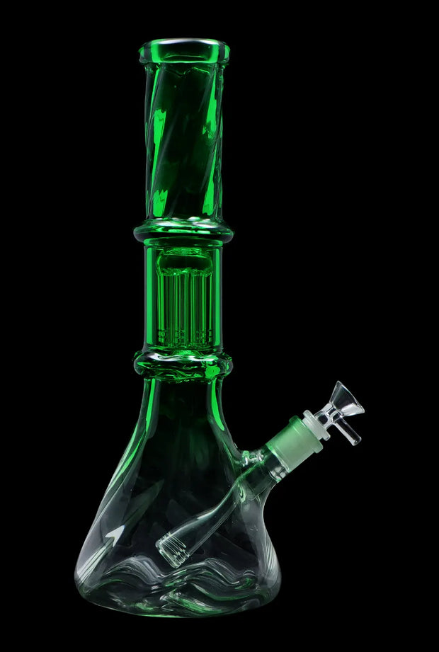 Valiant Twisted Neon Beaker with Tree Perc