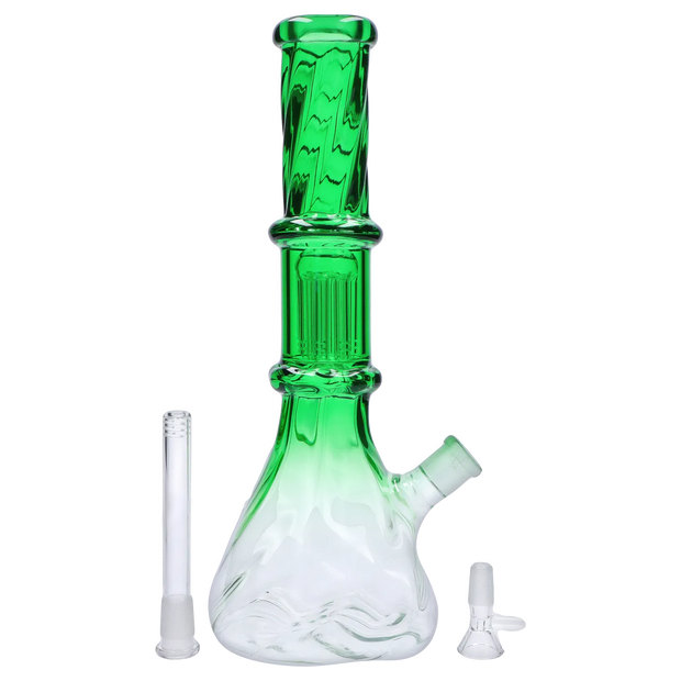 Valiant Twisted Neon Beaker with Tree Perc