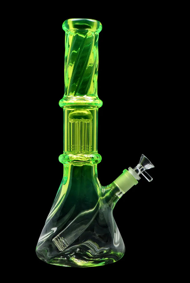 Valiant Twisted Neon Beaker with Tree Perc