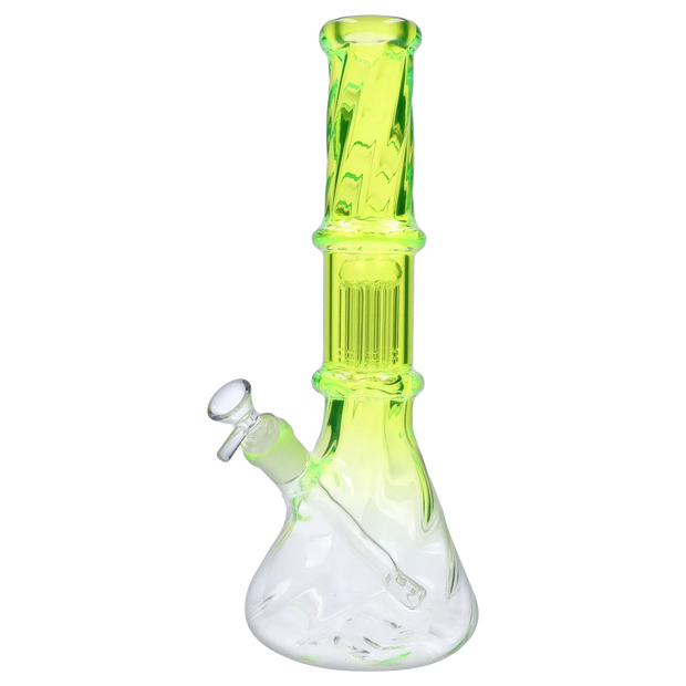 Valiant Twisted Neon Beaker with Tree Perc