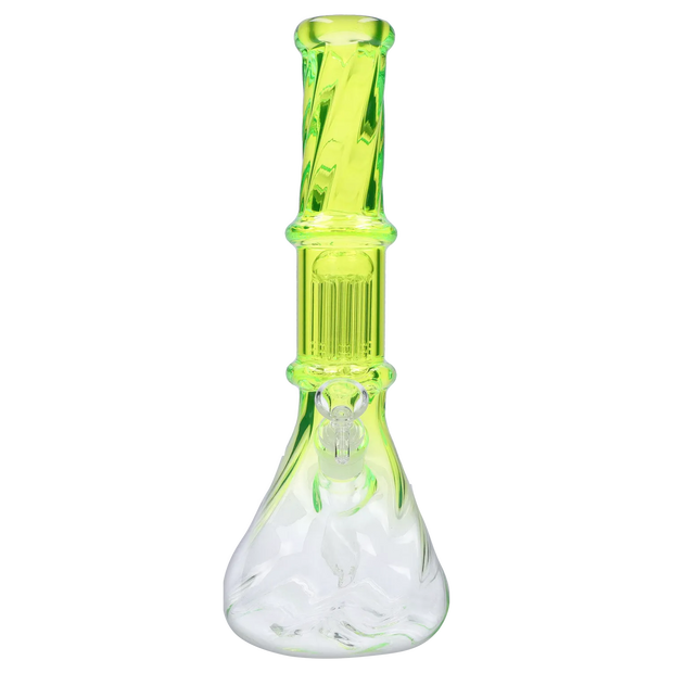 Valiant Twisted Neon Beaker with Tree Perc