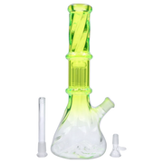 Valiant Twisted Neon Beaker with Tree Perc