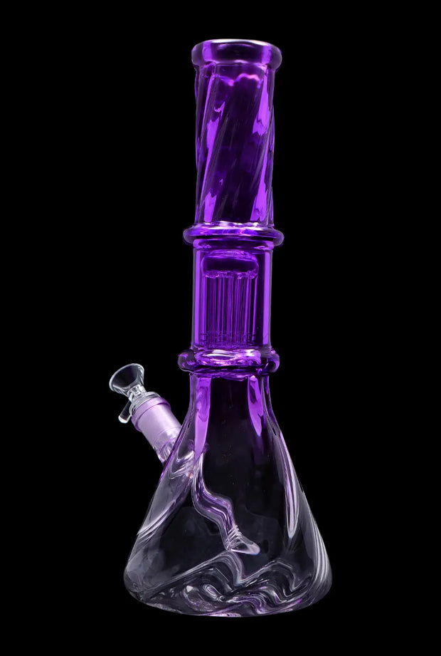Valiant Twisted Neon Beaker with Tree Perc