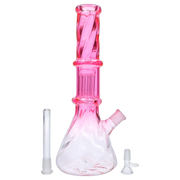 Valiant Twisted Neon Beaker with Tree Perc