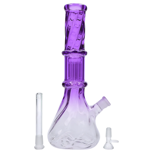 Valiant Twisted Neon Beaker with Tree Perc