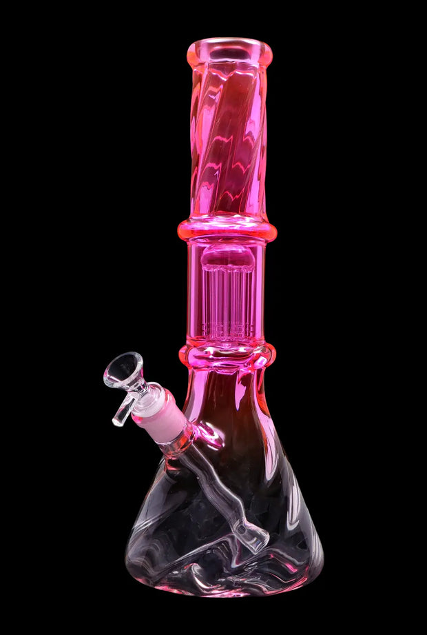 Valiant Twisted Neon Beaker with Tree Perc