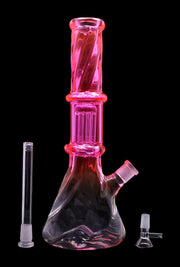 Valiant Twisted Neon Beaker with Tree Perc