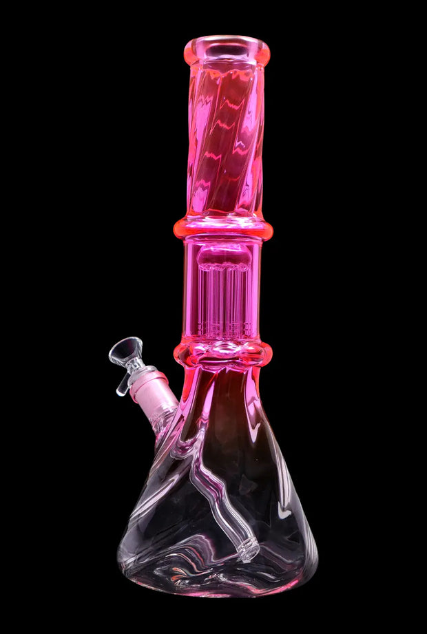Valiant Twisted Neon Beaker with Tree Perc