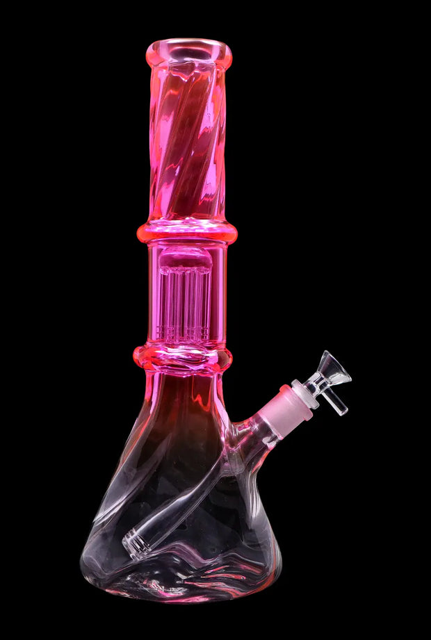 Valiant Twisted Neon Beaker with Tree Perc