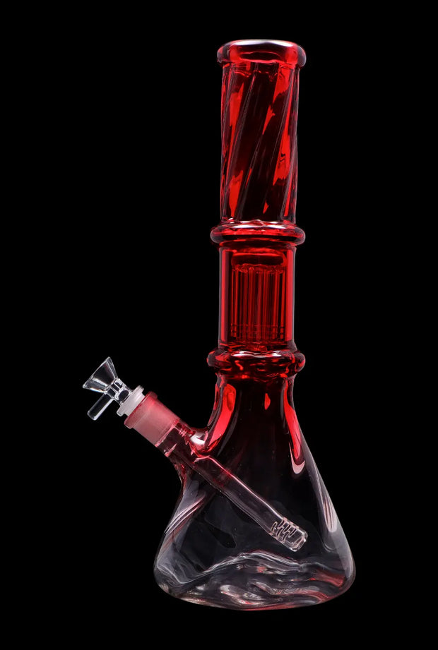 Valiant Twisted Neon Beaker with Tree Perc