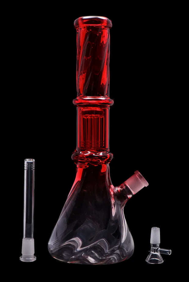Valiant Twisted Neon Beaker with Tree Perc