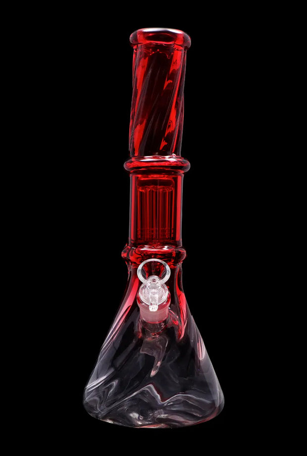Valiant Twisted Neon Beaker with Tree Perc