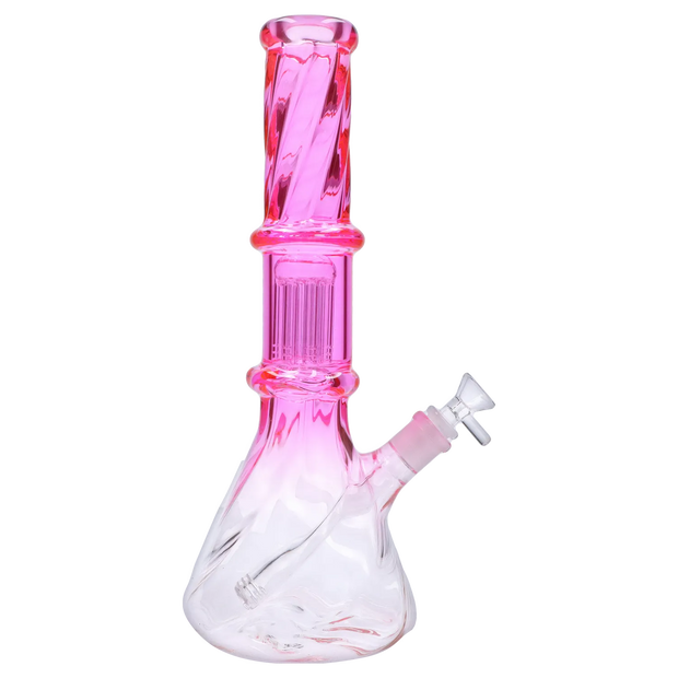 Valiant Twisted Neon Beaker with Tree Perc