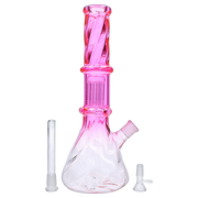 Valiant Twisted Neon Beaker with Tree Perc