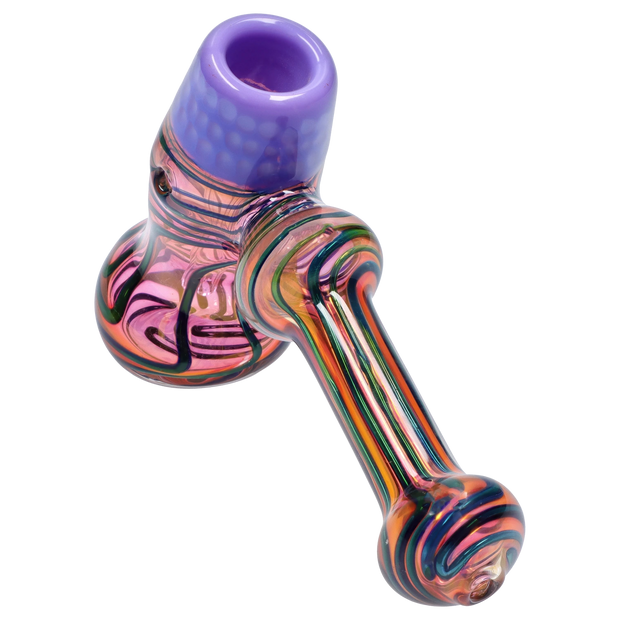 Valiant Gold Fume Hammer Bubbler - 7 in.