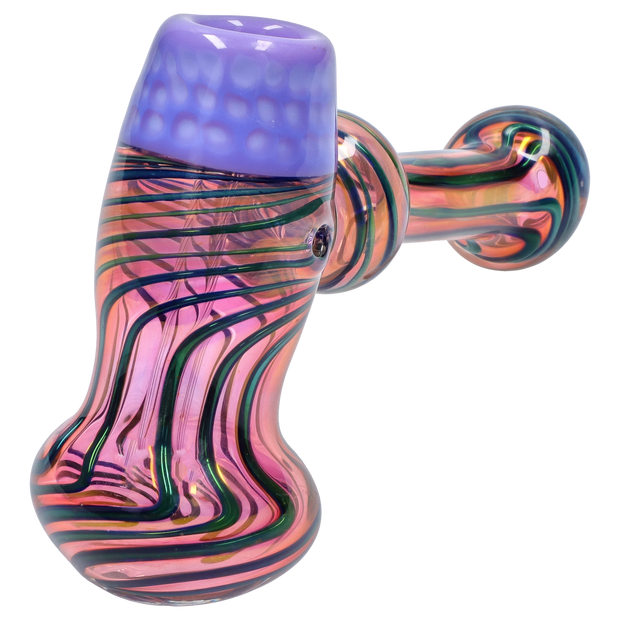 Valiant Gold Fume Hammer Bubbler - 7 in.
