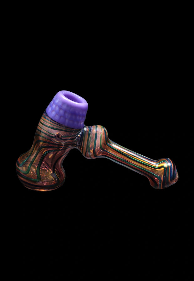 Valiant Gold Fume Hammer Bubbler - 7 in.