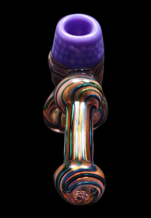 Valiant Gold Fume Hammer Bubbler - 7 in.